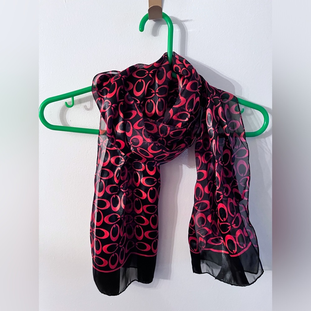 Red and Black Scarf